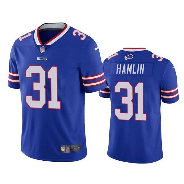 Buffalo Bills #31 Damar Hamlin Blue Vapor Untouchable Limited Stitched Jersey