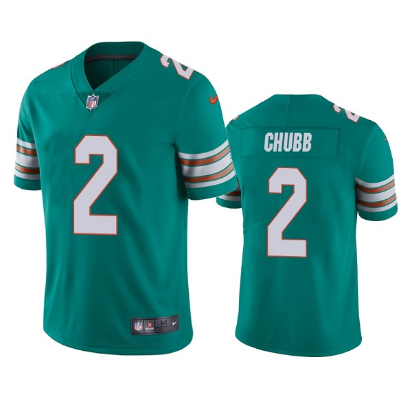 Miami Dolphins #2 Bradley Chubb Aqua Color Rush Limited Stitched Jersey