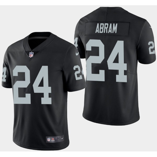 Oakland Raiders #24 Johnathan Abram Black Vapor Limited Stitched Jersey