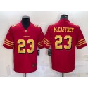 San Francisco 49ers Custom Red Gold Vapor Untouchable Limited Stitched Jersey
