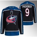 Columbus Blue Jackets #9 Ivan Provorov Black 2022-23 Reverse Retro Stitched Jersey