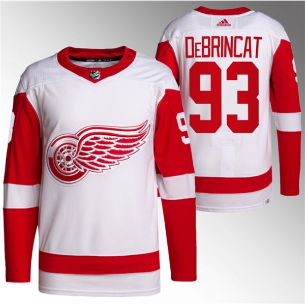 Detroit Red Wings #93 Alex DeBrincat White Stitched Jersey