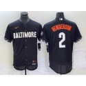 Baltimore Orioles #2 Gunnar Henderson Black 2023 City Connect Flex Base Stitched Jersey
