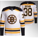 Boston Bruins #38 Patrick Brown White Stitched Jersey