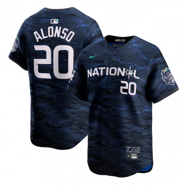 New York Mets #20 Pete Alonso Royal 2023 All-Star Cool Base Stitched Jersey