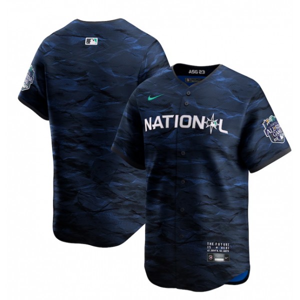 Atlanta Braves #27 Austin Riley Royal 2023 All-Star Cool Base Stitched Jersey