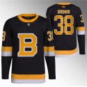 Boston Bruins #38 Patrick Brown Black Home Breakaway Stitched Jersey