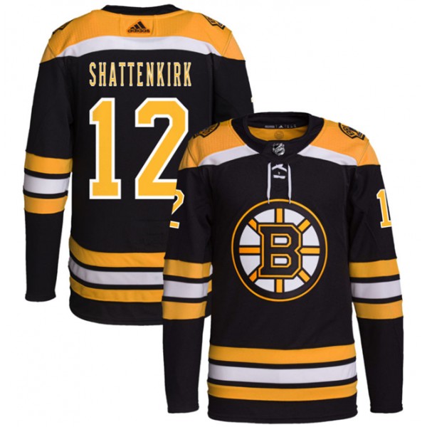 Boston Bruins #12 Kevin Shattenkirk Black Stitched Jersey