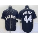 Houston Astros #44 Yordan Alvarez Black Cool Base Stitched Jersey