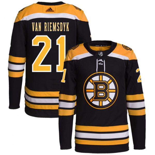 Boston Bruins #21 James Van Riemsdyk Black Stitched Jersey