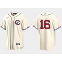 Chicago Cubs #16 Patrick Wisdom 2022 Cream Field Of Dreams Cool Base Stitched Jersey