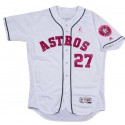 Houston Astros #27 Jose Altuve White Pink Flex Base Stitched Jersey