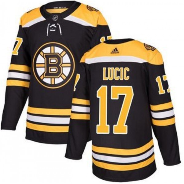 Boston Bruins #17 Milan Lucic Black Stitched Jersey