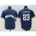 Chicago Cubs #23 Ryne Sandberg Navy City Connect Cool Base Stitched Jersey