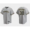 Milwaukee Brewers #38 Devin Williams Gray Cool Base Stitched Jersey