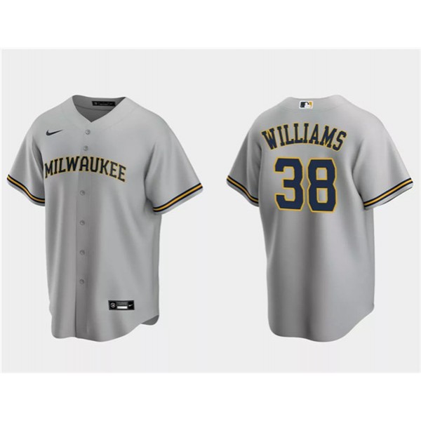 Milwaukee Brewers #38 Devin Williams Gray Cool Base Stitched Jersey