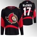 Ottawa Senators #17 Zack MacEwen Black Reverse Retro Stitched Jersey