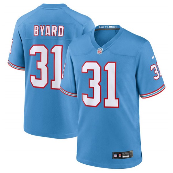 Tennessee Titans #31 Kevin Byard Light Blue Throwback Player Stitched Game Jersey