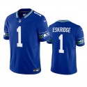 Seattle Seahawks #1 Dee Eskridge Royal 2023 F.U.S.E. Vapor Limited Throwback Stitched Jersey