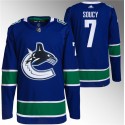 Vancouver Canucks #7 Carson Soucy Blue Stitched Jersey