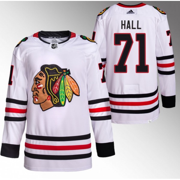 Chicago Blackhawks #71 Taylor Hall White Stitched Jersey