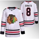 Chicago Blackhawks #8 Ryan Donato White Stitched Jersey