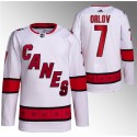 Carolina Hurricanes #7 Dmitry Orlov White Stitched Jersey