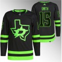 Dallas Stars #15 Craig Smith Black Stitched Jersey