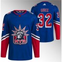 New York Rangers #32 Jonathan Quick Blue Reverse Retro Stitched Jersey