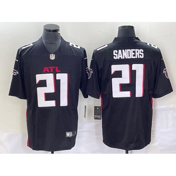 Atlanta Falcons #21 Deion Sanders Black Vapor Untouchable Limited Stitched Jersey