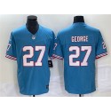 Tennessee Titans #27 Eddie George Light Blue 2023 F.U.S.E. Vapor Limited Throwback Stitched Jersey