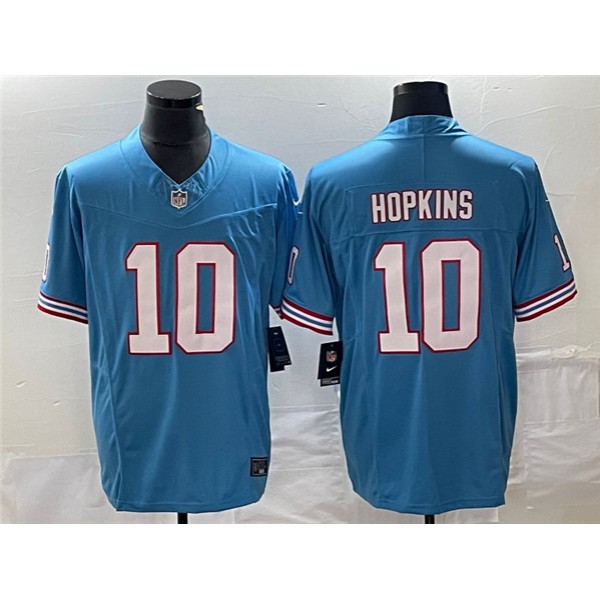 Tennessee Titans #10 DeAndre Hopkins Light Blue 2023 F.U.S.E. Vapor Limited Throwback Stitched Jersey