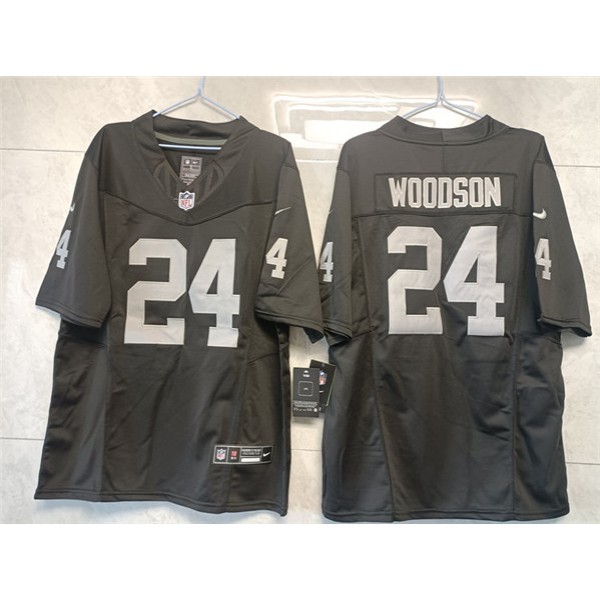Las Vegas Raiders #24 Charles Woodson Black 2023 F.U.S.E Vapor Untouchable Stitched Jersey