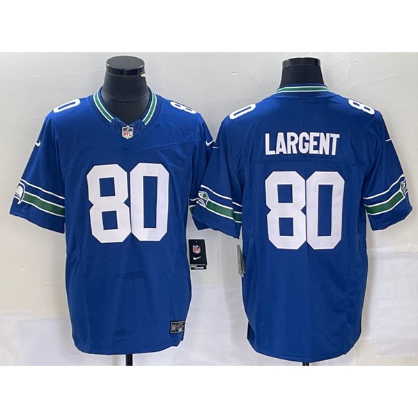 Seattle Seahawks #80 Steve Largent Royal 2023 F.U.S.E. Vapor Untouchable Limited Stitched Jersey