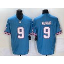 Tennessee Titans #9 Steve McNair Light Blue 2023 F.U.S.E. Vapor Limited Throwback Stitched Jersey
