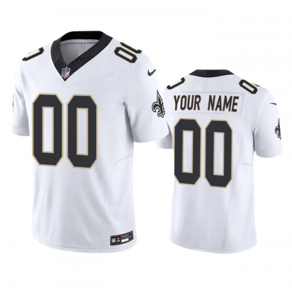 New Orleans Saints Custom White 2023 F.U.S.E. Vapor Untouchable Limited Stitched Jersey