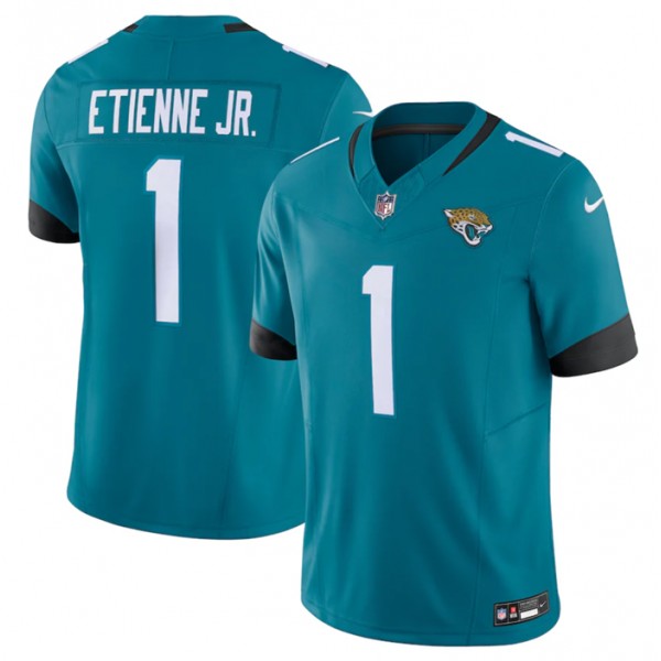 Jacksonville Jaguars #1 Travis Etienne Jr. Teal 2023 F.U.S.E. Vapor Untouchable Limited Stitched Jersey