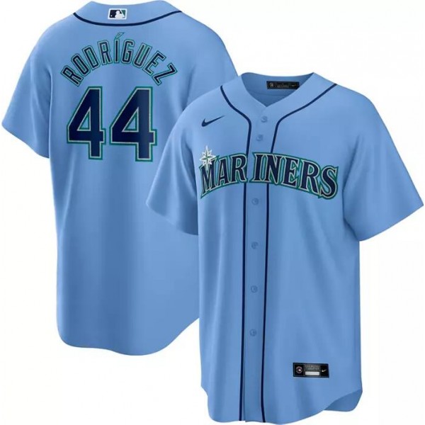Seattle Mariners #44 Julio Rodríguez Blue Cool Base Stitched Jersey
