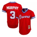 Atlanta Braves #3 Dale Murphy Red Mitchell Ness Stitched Jersey