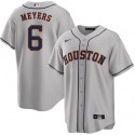 Houston Astros #6 Jake Meyers Gray Cool Base Stitched Jersey