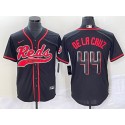 Cincinnati Reds #44 Elly De La Cruz Black Cool Base Stitched Jersey