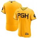 Pittsburgh Pirates Blank Gold 2023 City Connect Flex Base Stitched Jersey