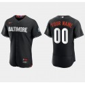 Baltimore Orioles Custom Black 2023 City Connect Flex Base Stitched Jersey