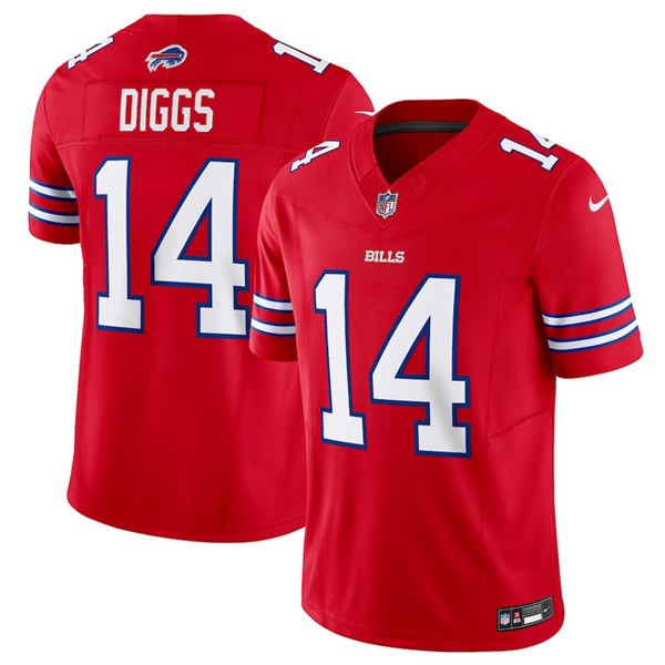 Buffalo Bills #14 Stefon Diggs Red 2023 F.U.S.E. Vapor Untouchable Limited Stitched Jersey