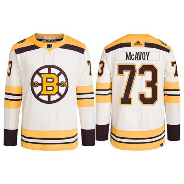 Boston Bruins #73 Charlie McAvoy White Stitched Jersey