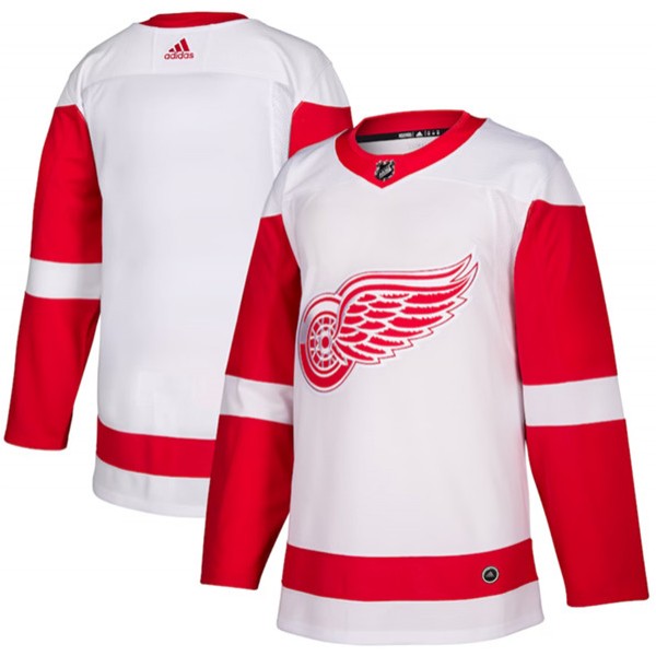 Detroit Red Wings Blank White Stitched Jersey
