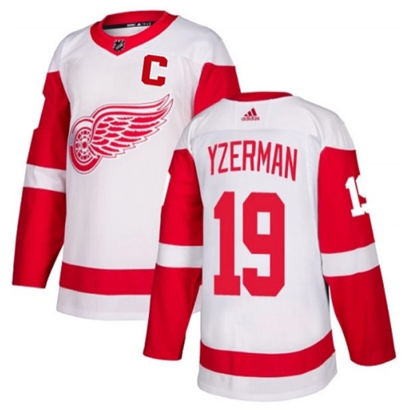 Detroit Red Wings #19 Steve Yzerman White Stitched Jersey