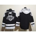 Los Angeles Kings Blank Black Ageless Must-Have Lace-Up Pullover Hoodie