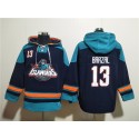 New York Islanders #13 Mathew Barzal Black Ageless Must-Have Lace-Up Pullover Hoodie