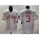 Houston Astros #3 Jeremy PeNa White Mexico Cool Base Stitched Jersey